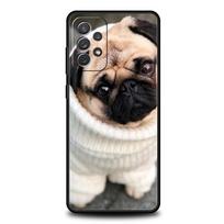 Mielas mopsų šuo telefono dėklas, skirtas Samsung A51 A71 A21S A12 A11 A15 A25 A31 A41 A23 A33 A53 A73 A03S A05S A13 5G A35 A55 Dangtelis Samsung A21s