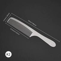 Barber Professional Stainless Steel Silver Hairdressing Comb Anti-Static Men Haircut Clipper Ultra-Thin Comb Salon Styling Tool as the picture