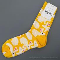 HappySocks Vyriškos medvilninės kojinės iki pusės blauzdos su animacinių filmukų raštais - Madingos, universalios, visų sezonų mados pagrindas 41-46 yellow
