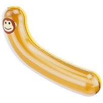 Maistui tinkama banano formos laikymo dėžutė Daugkartinio naudojimo plastikinis vaisių dėklas biurui kelionėms vaikams 1PCS beige
