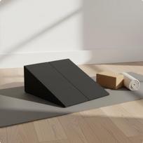 EVA Foam Wedge Improves Flexibility Squat Block NonSlip Calf Stretcher Board for Beginners, Black Mini 15-6-5cm