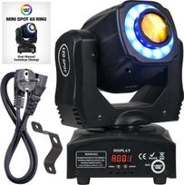 Light4me Mini Spot 60 Ring judanti galva Led su Rgb žiedu