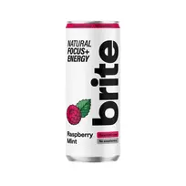 Natūralus energinis gėrimas BRITE Raspberry Mint 330ml