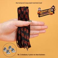 Lazy No-Tie Elastic Shoelaces for Halloween Winter Casual and Board Shoes 100 cm