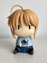 Adorable Pvc Altria Saber Figure With Comical Face Design Ideal For Collectors And Fans Silly