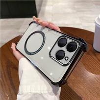 Case for realme 15T Clear Magnetic Casing Electroplated Lens Frame Phone Cover realme 15T juoda