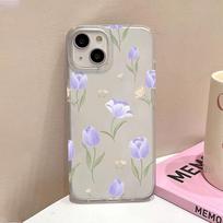 Purple Tulip for iPhone17ProMax case 17 Apple 16/14 Frosted 13ins Wind 14 apple 17