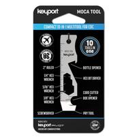 Keyport MOCA 10-in-1 Key Tool Keychain Multi-Tool (Bottle Opener, Screwdriver, keychain size gray