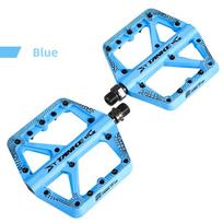MTB Bike Nylon Pedal Widen Non-slip DU+1 Bearing Bicycle Mountain Bike Off-road Cycling Accessories Universal BMX Platfor mėlyna