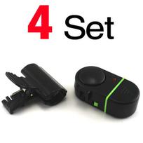 MNFT 4X Electronic Fish Bite Strike Sound Alarm Bell Fishing Rod Pole With LED light New Arrival
