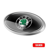 LQLT3 Aluminium Car Body Window Trunk Oval Emblem Sticker Decoration Accessories Auto Styling For Skoda VII Octavia Rapid Fabia Superb