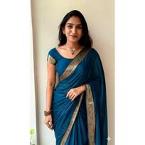 New Launch Elegant Vichitra Silk Saree beige