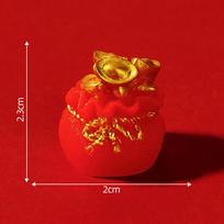 Delightful Chinese Style Small Dragon Figurine Resin Mini Desk Decoration Bag