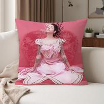 M-Melanie M-Martinez Singer Pillow Case Suitable For Bedrooms Living Rooms Cars Home Decoration Peach skin 18*18(CM)-1Pcs