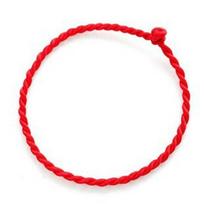 1 vnt raudonų siūlų apyrankė Lucky Red rankų darbo virvinė apyrankė moterims, vyrų papuošalų mėgėjų pora