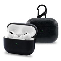 Natūralios odos „AirPods“ dėklas Ausinių dangtelis Apsauginis „AirPods“ krepšys „Apple AirPods Pro“ priedai AirPods Pro juoda