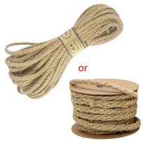 10m DIY Rankdarbių Vintažinis Natūralus Džiuto Virvelės Virvė Stygos Virvė Vestuvių Vakarėlis Džiutas beige