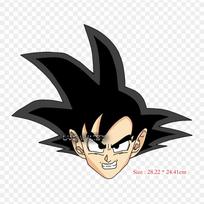 Pleistukai drabužiams, krepšiui, lygintuvu tvirtinami terminiai lipdukai, Goku galva, Goku šortų raštas, plaunami, šilumos perdavimo
