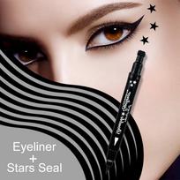 HengFang 4 Styles dvigalvis akių pieštukas juodas akių pieštukas Star Moon Shape 2,5g #52244