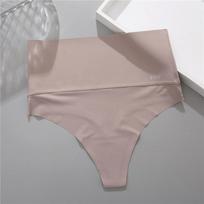 Bodyshaper aukštu juosmeniu besiūliai stringai Moteriškos kelnaitės Apatiniai drabužiai Antibakterinis G-String Moteriškas Intymus apatinis trikotažas Formuojančios kelnaitės L chaki