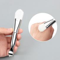 Silikono kaukės šepetėlis minkštais šereliais padengtas kaukės šepetėliu veido purvo kaukės šepetėlio aplikatoriaus įrankiui Soft bristle brush