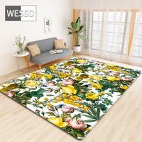 Spalvingas gėlių 3D svetainės kilimas šoninio stalo kilimėlis Flower Blossom grindų kilimėlis Miegamojo dekoro įėjimo durų kilimėlis 40x60cm 1pcs