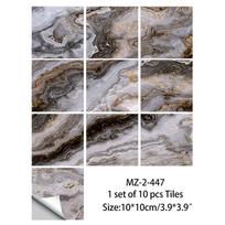 10 vnt marmurinių plytelių lipdukas Lipdukas vandeniui atsparus sienų lipdukas, nuimamas tapetas 10x10cmx10pcs
