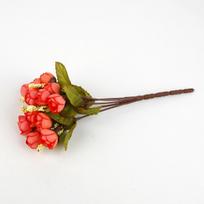 15 galvų Dirbtinės rožių gėlės Daugiaspalvės netikros nuotakos gėlių puokštės Vestuvių namų vakarėlio dekoravimas rožinė