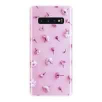 Silikoninis telefono dėklas, skirtas Samsung Galaxy Note 10 Pro Rose Flower Gėlėtas geltonas minkštas galinis dangtelis, skirtas Samsung Galaxy S10E S10 Plus 5G Note 10