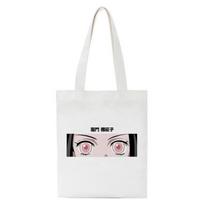 Kamado Nezuko Kawaii Anime Shopper Pirkinių krepšiai Demon Slayer Rankinė Didelės talpos Nešiojamas Krepšys Pečių Krepšiai Ecobag Daugkartinio naudojimo 24*26cm