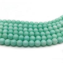 4/6/8/10/12 mm Amazonito spalva Mėlyna Kvarcinis Krištolo Akmuo Apvalūs Karoliukai Laisvas tarpinis karoliukas papuošalams gaminti „Pasidaryk pats“ apyrankė 6mm x 62Pcs