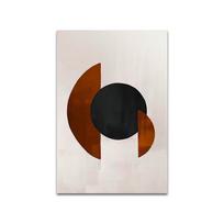 Retro Abstrakti Geometrija Drobės Tapyba Plakatai ir Spaudiniai Skandinaviškas Sienų Menas Svetainei Kavinė Namų Dekoravimas 21cm×30cm NoFrame