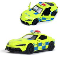 Metalinis žaislinis automobilio modelis policijos automobilis