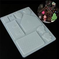 3D namų durų forma sausainiams, pasidaryk pats, silikoninė fondanto forma torto dekoravimui šokolado pjaustyklės forma