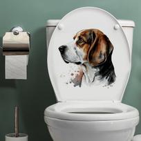T298# Auksaspalvio retriverio šuo buldogas šuo Yorkie šunų sienos lipdukas Vonios kambario tualeto dekoras Svetainės spintelės namų dekoravimo lipdukai 30cm-A-PET