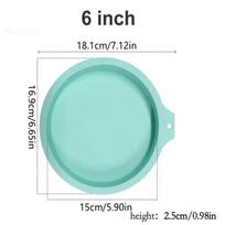 15 cm apvalus silikoninis sluoksniuoto torto kepimo indas Silikoninė putėsių torto forma Sluoksniuoto torto apvali forma Kepimo įrankis Virtuvės įrankis žalia