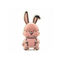 Mobile Phone Stand Rabbit Ring Self-Adhesive Strong Electroplated Carrying Capacity Trolley Adorable Finger Mobile Phone Holder rožinė