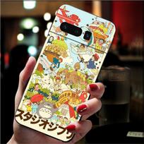 Dėklas telefonui Google Pixel 7 Pro 7 6A 6 Pro 5A 4A 3A Pixel 4 XL Pixel 5 6 4 3 XL 3A XL 2 XL Mielas animacinis Totoro dėklas Funda Google Pixel 2