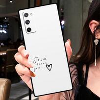 Biblijos eilutė Tikėjimas Jėzus kryžius Dėklas Samsung Galaxy S20 FE S9 S10 Plus Note 10 Note 20 S21 S22 Ultra telefonui Galinis dangtelis Galaxy S8