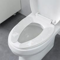 Minkštas šiltas tualeto sėdynės dangtis dangtis pagalvėlė vonios kambarys Cold Loo WC Nuimamas, plaunamas pilka spalva