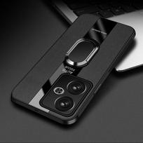 For Poco F6 Pro Magnetic Ring Stand Holder Back Cover For Xiaomi Poco F6 5G Redmi Turbo 3 Luxury Leather Shell Silicone Shockproof Bumper For Poco F6 juoda