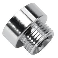 Patvarus dušo žarnos galvutės adapteris 3/4 vidinis sriegis į 1/2 išorinį sriegį, chromuotas žalvaris 1pc