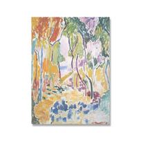 Vintažiniai Henri Matisse'o retro plakatai ir spaudiniai Abstraktūs peizažai Sienų menas Drobės tapyba Paveikslėliai gyvenamojo kambario namų dekoravimui 21x30cm No Framed raudona