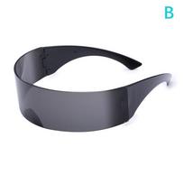 Retro akiniai nuo saulės UV apsauga Akiniai be rėmelių Saulės akiniai Gothic Party Glasses as the picture blue