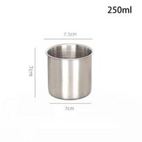 150Ml/250Ml/370Ml Nerūdijančio plieno alaus bokalas Kavos arbatos Vyno Pieno Puodelis Gėrimai 250ml