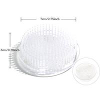 Apvalus Ikebana Kenzan gėlių varlių siurbimo puodelis Plastikinis gėlių komponavimo meno įrankis A 7cm*7cm*2cm