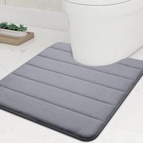 Vonios kambario sugeriantis neslystantis padėklas U formos atminties putų tualeto padėklas 40*50cm pilka