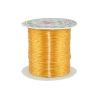 Stipri apyrankės papuošalų gamyba Elastingas siūlas karoliukams Vėrimo laidas 0,5 mm Virvė 10 m Laidas Vielos Guminiai Priedai auksas