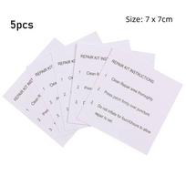 5 vnt Neperšlampami skaidraus audinio pleistrai Lipnūs nailono lipdukai lauko palapinės striukės taisymo juostos pleistras sporto priedai 5pcs white