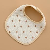 Mieli medvilniniai marlės seilinukai kūdikiams su meškučio ir vaivorykštės raštu, minkštas naujagimio maitinimo seilių rankšluostis, seilinukas mažyliui Style 1